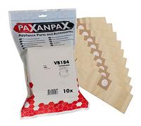 Paxanpax VB184 Lot de 10 Sacs en Papier compatibles pour Vax Commercial VCC-08, VCC-10, VCC-11 Series Marron