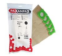 Paxanpax VB475, Lot de 5 Sacs en Papier compatibles pour Sebo X, C Jeyes Sensor Taski Stealth 1, Ensign SM1/2 Series Marron
