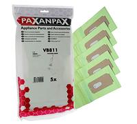 Paxanpax VB811 Lot de 5 Sacs en Papier pour Aspirateurs, compatibles pour Oreck XL2000, XL8000 et XL9000 Série Docking Marron