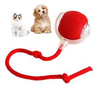 PAXLBF Interactive Cat Toys Rolling Ball, Interactive Dog Cat Smart Ball Toy, Motion Activated Automatic Moving Ball Toy, Electric Cat Toy Ball Rechargeable(Red)