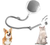 PAXLBF Interactive Cat Toys Rolling Ball, Smart Automatic Rolling Pet Ball, Rolling Ball Cat Toy, Smart Cat Toy Ball, Kitten Motorized Teaser Ball, for Indoor Large Small Cats & Dogs(Gray)