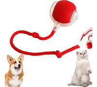 PAXLBF Interactive Cat Toys Rolling Ball, Smart Automatic Rolling Pet Ball, Rolling Ball Cat Toy, Smart Cat Toy Ball, Kitten Motorized Teaser Ball, for Indoor Large Small Cats & Dogs(Red)