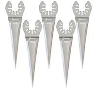 PAYA PY175 Lot de 5 lames de racloir oscillantes universelles en acier inoxydable, multifonction pour le nettoyage des joints et le démontage automatique du pare-brise
