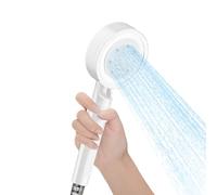 Paye De Douche À Main - Buse D'eau Portable, Pulvérisateur De Salle De Bain Moderne | Batte De Pression Réglable, Luminaire En Cascade Chromé, Tuyau De Détachable, Appareil À Débit En Acier Inoxyd
