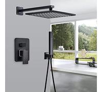 Paye de douche Bronze Bronze Fichets de douche Ensemble de douche en laiton Boucheur Single Handle Batch Salle de bain Douche de douche Ensemble de douche, 3, Way, 16, pouce a, jeu de douche de 16