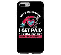 Payé médecin Test sanguin Coeur Docteur infirmière Dons Coque pour iPhone 7 Plus/8 Plus