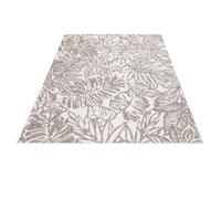 payé Tapis d'extérieur résistant aux intempéries - 280 x 380 cm - Beige blanc - Motif jungle - Tapis pour terrasse, balcon, jardin, intérieur