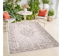 payé Tapis d'intérieur et d'extérieur - Beige crème - 80 x 150 cm - Ornements - Tapis réversible résistant aux intempéries - Pour balcon, terrasse, intérieur salon et cuisine