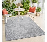 payé Tapis d'intérieur et d'extérieur - Gris crème - 120 x 170 cm - Réversible - Motif losanges - Résistant aux intempéries - Pour balcon, terrasse - Tapis d'intérieur salon cuisine