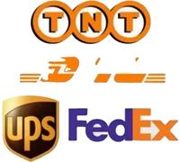 Payer la différence, objets disponibles : TNT, DHL, UPS, FedEx, Gold