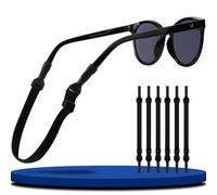 Payivsve 6 Pièces Cordon Lunettes Stable et Antidérapant,Réglable Cordonlunettes Sport, Anti Glisse Lunette avec Grande élasticité, Chaine S'adapte à Différentes Circonférences de Tête