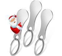 Payivsve Caddy Jeton en Acier Inoxydable - 3 Set - Caddy Jeton Amovible Porte Clef - Clé à Puce pour Panier d'Achat