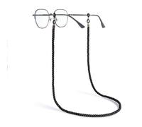 Payivsve Cordon de lunettes de soleil long pour lunettes de soleil et presbytie - Chaîne de lunettes pour lunettes à porter - Anti-chute - Bleu, Noir, Länge 76cm