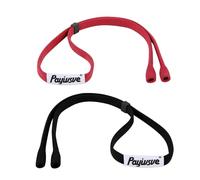 Payivsve Sangle de lunettes for Lunettes de Sport, Maintien fort Elastic Cordon lunettes, Cordons de Lunettes de Sport pour Lunettes de Soleil Convient à toutes les tailles de tête (Rouge + Noir)