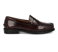 PAYMA - Mocassins en Cuir Loafer pour Homme, Fabriqué en Espagne. Masque Classique et Pompons. Semelle en Caoutchouc très Flexible, Cuir Anti-Rides. Coleur: Bourdeaux Masque, Taille: EU 40