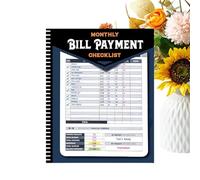 Payment Tracker Notebook, Finance Planner Aid, 10x8.2 Inches Journal Tool, Professional Binding Device With Secure Grip, Compact Supply With Daily Use, Home Accessories For Personal Budgeting Expense