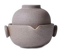 PAYNAN Service à thé de voyage fait à la main en poterie chinoise avec tasse à thé et théière en céramique Gaiwan