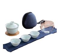 PAYNAN Tasse à thé Gaiwan en céramique - Service à thé chinois Kung Fu de voyage