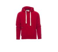 PAYPER Atlant Sweat-shirt à capuche et poche zippée pour homme, rouge, taille 4XL