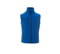 PAYPER GLASGOW Gilet Softshell unisexe coupe-vent imperméable sans manches Bleu roi Taille M