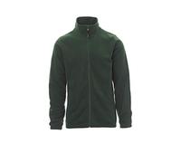 PAYPER Nepal Sweat-shirt polaire pour homme et femme 100 % polyester, fermeture éclair élastique, lacets au poignet, poches latérales, vert