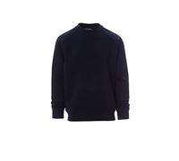 PAYPER New Orleans Felpa da Uomo Girocollo Manica Lunga Polsini e Vita in Costina Elasticizzata Misto Cotone Poliestere Blu Navy (3X_l)
