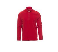 Payper Polo Homme Rouge 5XL Polo Collar Manche Longue avec Fentes Latérales