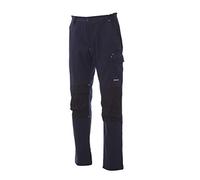 PAYPER Worker Tech Pantalon en sergé Stretch mécanique, 265 g, Bleu Marine/Noir., L