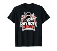 Payroll Ninja avec Un chèque, Humour Comptable Amusant T-Shirt