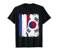Pays-Bas Corée du Sud Demi Drapeau Néerlandais Corée du Sud T-Shirt