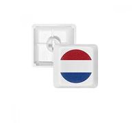 Pays-Bas Drapeau National Pays d'europe PBT Keycaps pour Clavier mécanique Blanc OEM sans Marquage d'impression R3 Multicolore