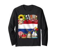 Pays Bas Drapeau Néerlandais Fier Néerlandais Patrimoine Manche Longue