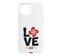 Pays Basque Amour Couple Lauburu Ikurrina Love Euskal Herria Coque pour iPhone 15 Plus