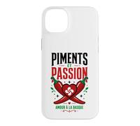 Pays Basque Amour Euskal Herria Couple Piments Lauburu Coque pour iPhone 14 Plus