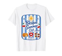 Pays Basque Biarritz Summer Club Lauburu Drapeau Ikurrina T-Shirt