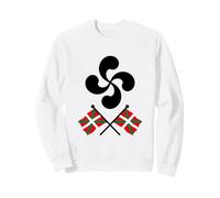 Pays Basque Drapeau Lauburu Symbole Euskal Herria Euskalduna Sweatshirt