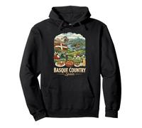 Pays Basque Espagne Voyage Vintage Sweat à Capuche