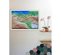 Pays Basque - Euskal Herria: Carte en relief du Pays Basque