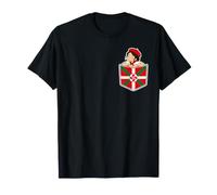 Pays Basque Femme Fille Lauburu Poche Drapeau Ikurrina T-Shirt