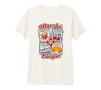 Pays Basque Gastronomie Piment d'Espelette Été Euskal Herria T-Shirt Haut de Gamme