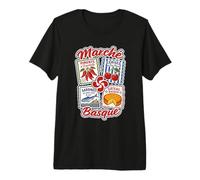 Pays Basque Gastronomie Piment d'Espelette Été Euskal Herria T-Shirt Haut de Gamme