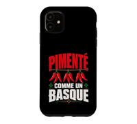 Pays Basque Homme Humour Piment Espelette Lauburu Coque pour iPhone 11