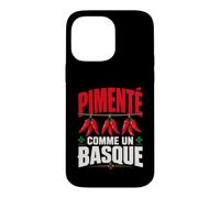 Pays Basque Homme Humour Piment Espelette Lauburu Coque pour iPhone 14 Pro Max