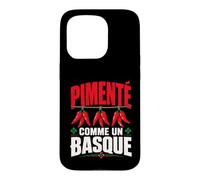 Pays Basque Homme Humour Piment Espelette Lauburu Coque pour iPhone 15 Pro