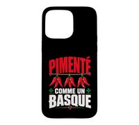 Pays Basque Homme Humour Piment Espelette Lauburu Coque pour iPhone 15 Pro Max