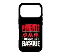 Pays Basque Homme Humour Piment Espelette Lauburu Coque pour iPhone 17 Pro