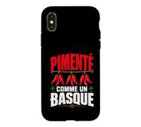Pays Basque Homme Humour Piment Espelette Lauburu Coque pour iPhone X/XS