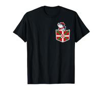 Pays Basque Humour Poisson Pêcheur Lauburu Poche Ikurrina T-Shirt