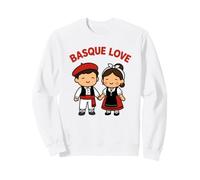 Pays Basque Love Couple Tenue Traditionnelle Euskal Herria Sweatshirt