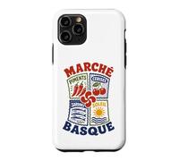 Pays Basque Marché Gastronomie Symboles Basques Lauburu Coque pour iPhone 11 Pro